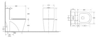 Унитаз WW SK  Арт. WELZBACH 001 GL-WT